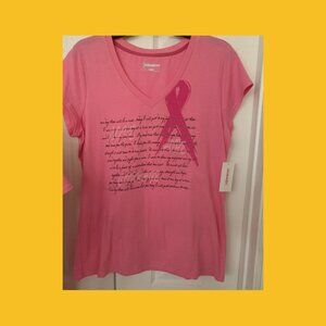 Xersion Performance-wear Pink Ribbon T Shirt, Size L